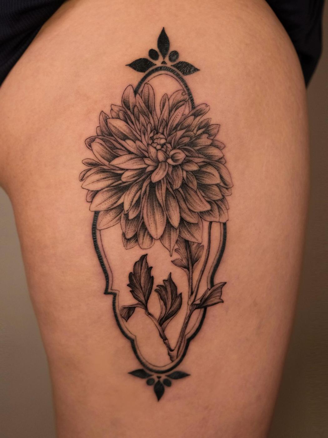NASH 刺青作品:大理花(Dahlia)