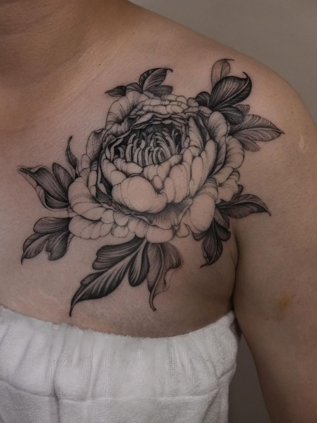 NASH 刺青作品:牡丹(Peony)