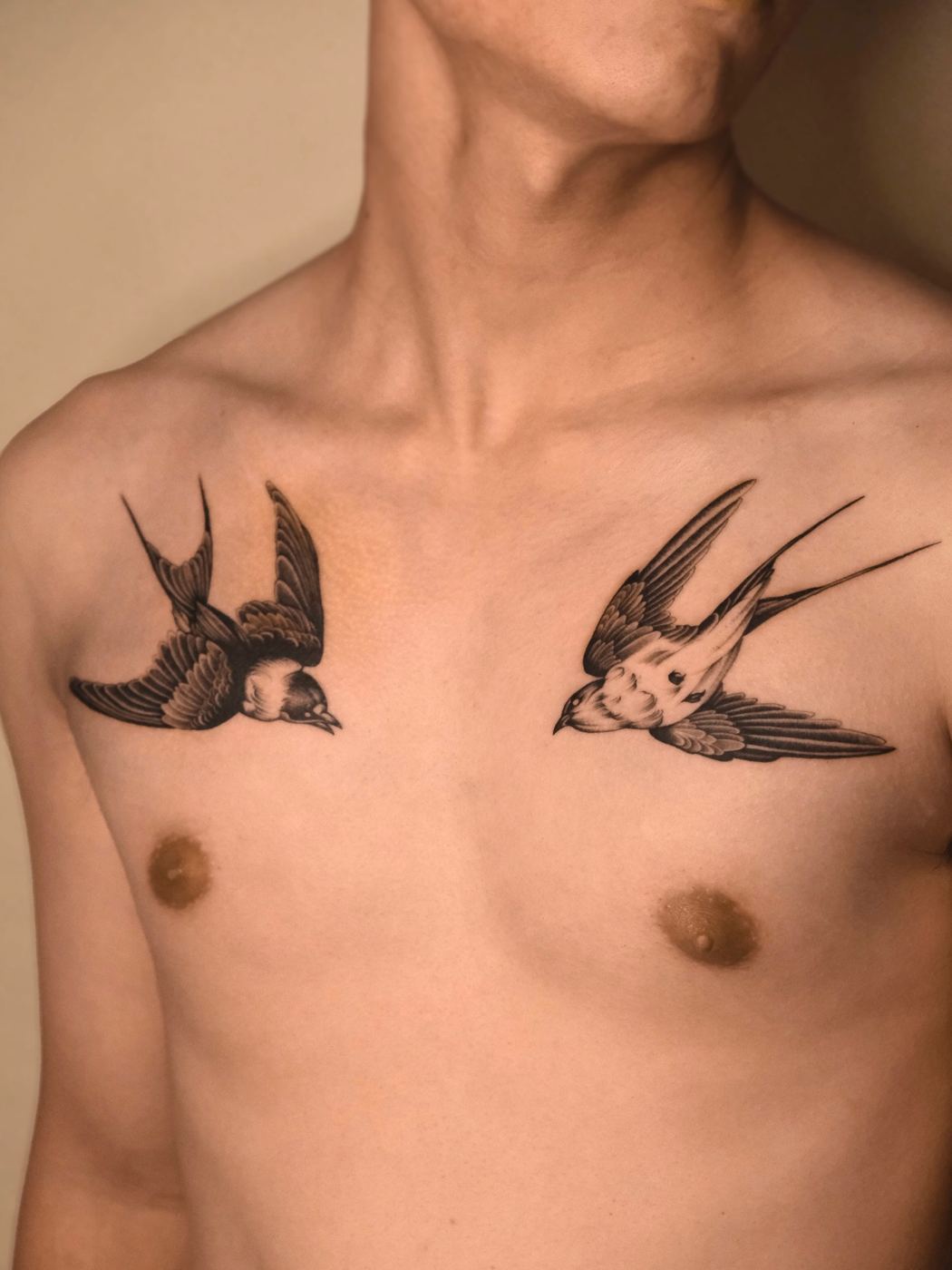 NASH 刺青作品:雙燕(The Twin Swallows)